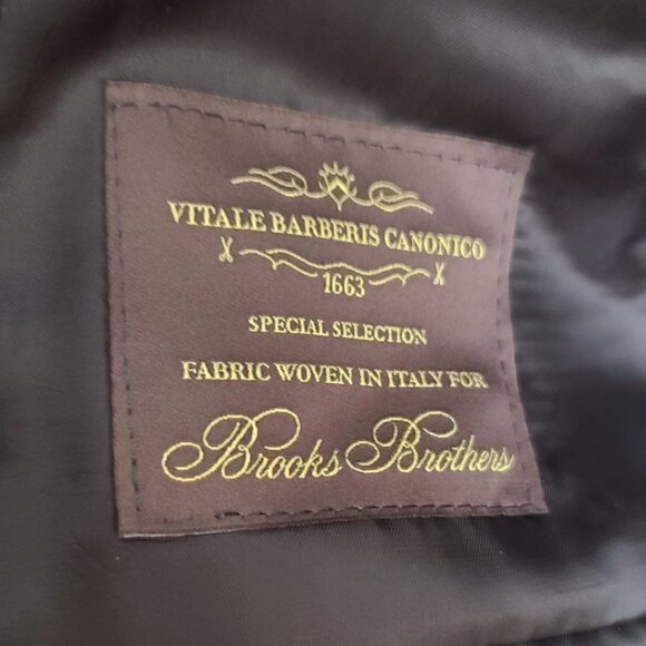 Brooks Brothers Pinstripe 1818 Regent Suit – Black – VBC – 42R - Picture 5 of 6